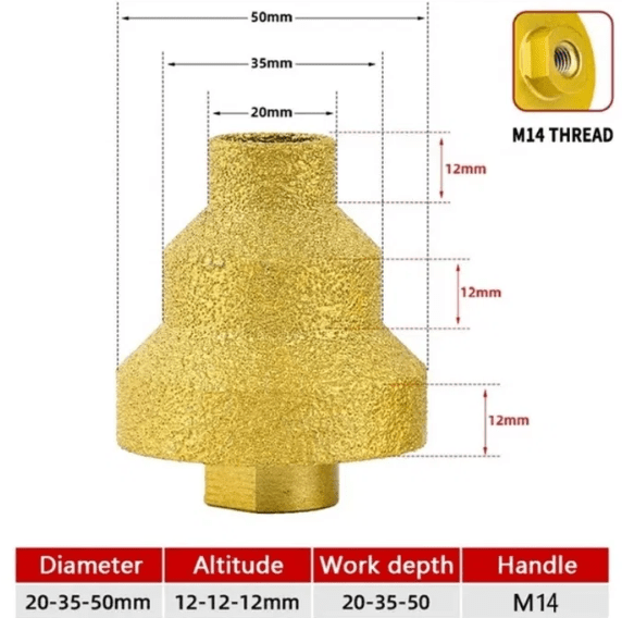 Step diamond drill bit