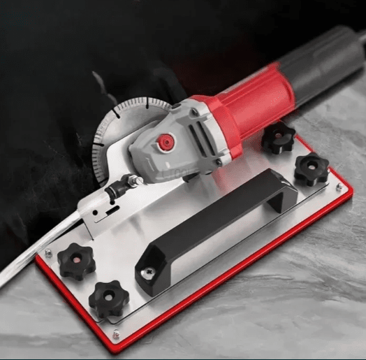 Angle grinder stand for cutting chamfers 45° miter