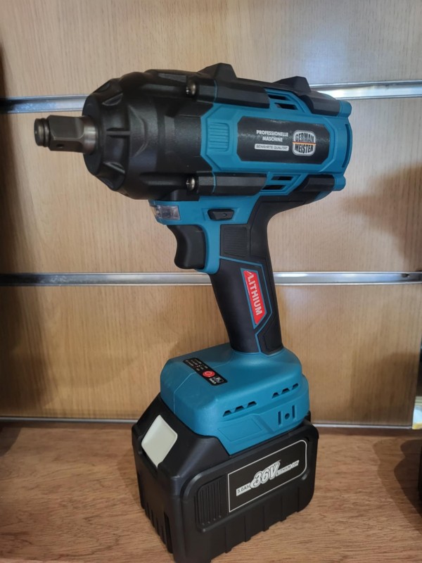 Impact wrench  cordless with 2 batteries 36V 5A